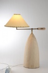 Guzhen Parchment Shade Antique Brass Finished Room and Hotel Wood Table Lamp