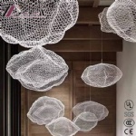 New Customized Fishing Net Circle Cloud of Personality Pendant Lamp