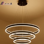 LED Modern Circular Acrylic Pendant Lamp for Bedroom