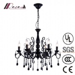 European Simple Crystal Candle Chandlier for Living Room