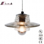 Modern Corrugated Glass Pendant Light for Dining Room